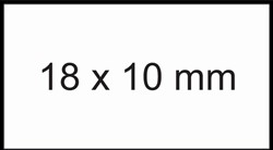 Prijsetiket 10x18mm Sato PB1 afneembaar wit 1000 etiket