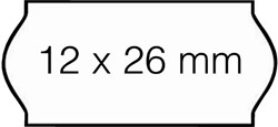 Prijsetiket 12x26mm Open-Data C6 permanent wit 1500 stuks