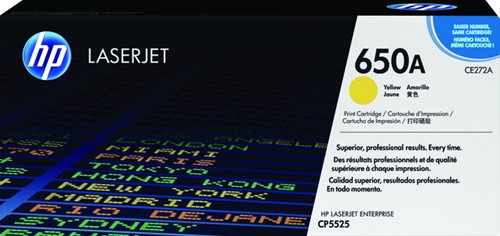 Tonercartridge HP CE272A 650A geel 1 Stuk