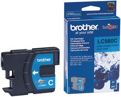 Inktcartridge Brother LC-980C blauw 1 Stuk