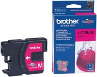 Inktcartridge Brother LC-980M rood 1 Stuk