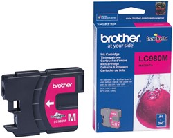 Inktcartridge Brother LC-980M rood 1 Stuk