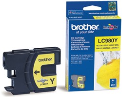 Inktcartridge Brother LC-980Y geel 1 Stuk