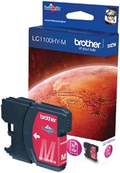 Inktcartridge Brother LC-1100HYM rood 1 Stuk