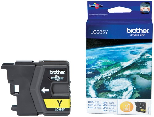 Inktcartridge Brother LC-985Y geel 1 Stuk