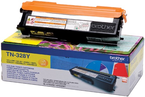 Toner Brother TN-328Y geel 1 Stuk