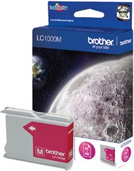Inktcartridge Brother LC-1000M rood 1 Stuk