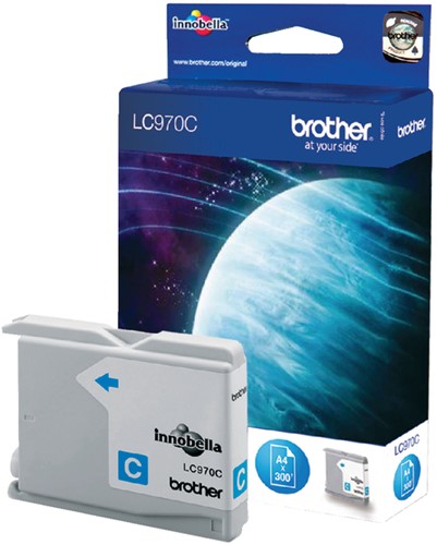 Inktcartridge Brother LC-970C blauw 1 Stuk