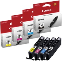 Inktcartridge Canon CLI-551 zwart 1 Stuk-2