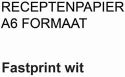 Receptpapier Fastprint A6 80gr wit 2000 Vel