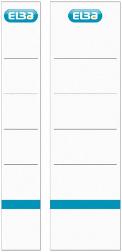 Rug insteekkaart Elba smal 30x190mm wit 10 stuks 10 Stuk-2