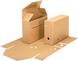 Gemeentearchiefdoos Esselte folio + haakjes bruin 1 Stuk