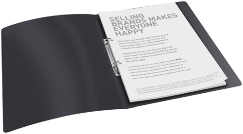 Ringband Ess VIV A4 2-rings O-mech16mm PP zwart 1 Stuk-2