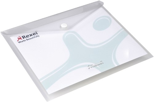 Enveloptas Rexel ice A5 transparant 5 stuks