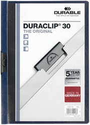 Klemmap Durable Duraclip A4 3mm 30v nbl 1 Stuk