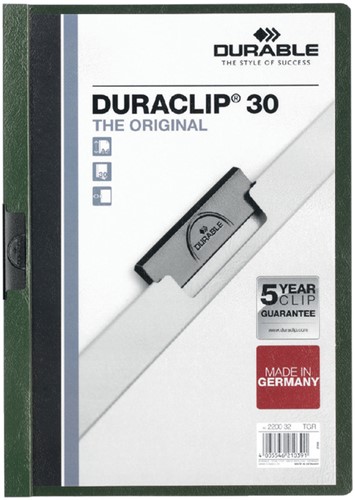 Klemmap Durable Duraclip A4 3mm 30v dgn 1 Stuk