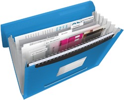 Projectmap Esselte Vivida A4 6 vakken PP blauw 1 Stuk