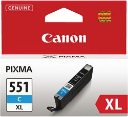 Inktcartridge Canon CLI-551XL blauw 1 Stuk
