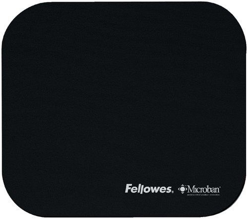 Muismat Fellowes microban antibacterieel zwart 1 Stuk