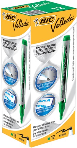 Whiteboardmarker Bic liquid rond M groen 1 Stuk-3