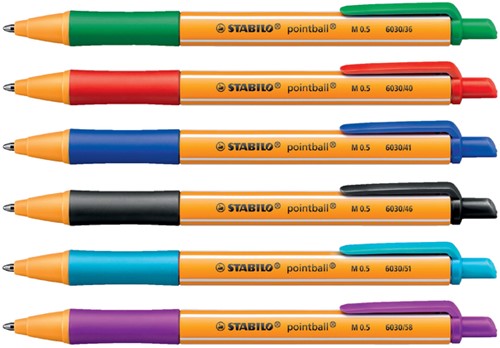 Balpen STABILO pointball 6030/58 M lila 1 Stuk-3