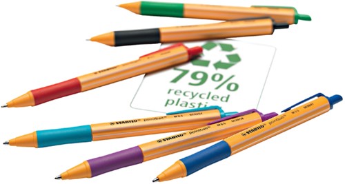 Balpen STABILO pointball 6030/51 M turquoise 1 Stuk-2