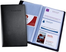 Visitekaartmap Sigel 120krt 90x58mm zwart 1 Stuk