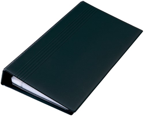 Visitekaartringband Sigel VZ300 200 kaarten 90x58mm kunststof zwart-2