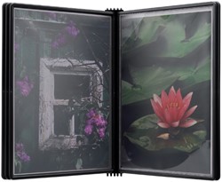 Wandelement Djois Flex-O-Frame A4 met 5 tas zw 1 Stuk