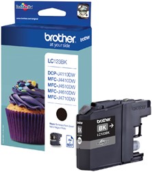 Inktcartridge Brother LC-123BK zwart 1 Stuk
