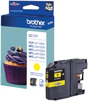 Inktcartridge Brother LC-123Y geel 1 Stuk