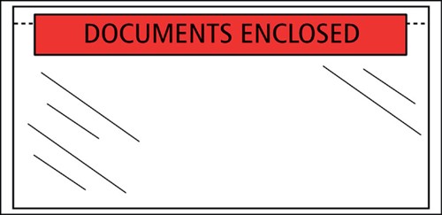 Paklijstenvelop Quantore 225x122mm bedrukt 1000 Stuk