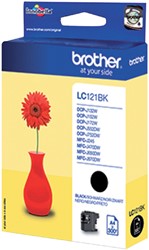 Inktcartridge Brother LC-121BK zwart 1 Stuk