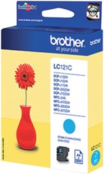 Inktcartridge Brother LC-121C blauw 1 Stuk