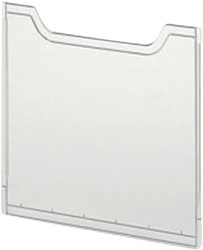 Afdekplaat Exacompta folderhouder A4 stnd hglas 1 Stuk