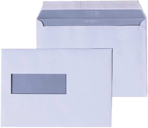 Envelop Hermes C5 162x229mm venster 4x11links 500 stuks-2