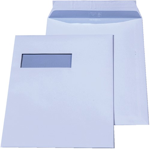 Envelop Hermes akte c4 vl 4x11 120gr 250st wit 250 Stuk-2