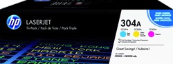 Tonercartridge HP CF372AM 304A 3 kleuren 3 Stuk