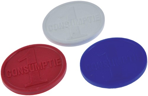 Consumptiemunt Combicraft wit 750 stuks-2