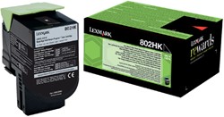 Tonercartridge Lexmark 80C2HK0 prebate zwart 1 Stuk