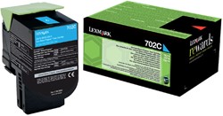 Tonercartridge Lexmark 70C20C0 prebate blauw 1 Stuk