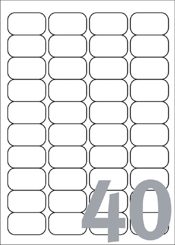 Etiket Avery J8654-25 45.7x25.4mm wit 1000 stuks-3