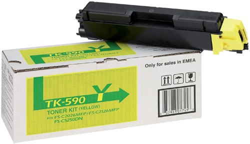 Toner Kyocera TK-590Y geel 1 Stuk