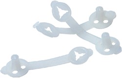 Jota-sluitingen Jiffy wit 1000 Stuk