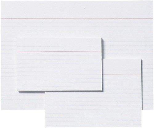 Systeemkaart Aurora 200x150mm lijn met rode koplijn 210gr wit 100 vel-1