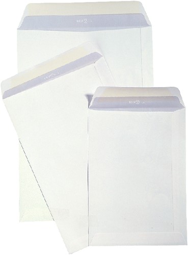 Envelop Hermes akte EB4 262x371mm zelfklevend wit pak à 25 stuks-2