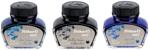 Vulpeninkt Pelikan 30ml 4001 blauw/zwart 30 Milliliter-2