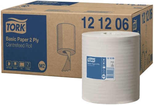 Poetspapier Tork M2 Universal 2laags 160m wit 6 Rol-2