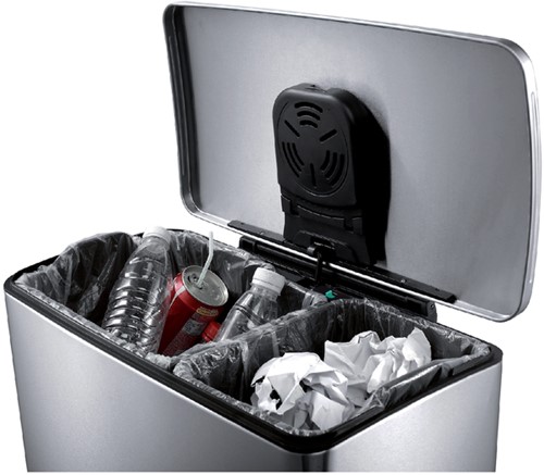 Pedaalemmer EKO E-Cube 18+28 liter rvs 1 Stuk-2