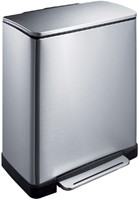 Pedaalemmer EKO E-Cube 18+28 liter rvs 1 Stuk